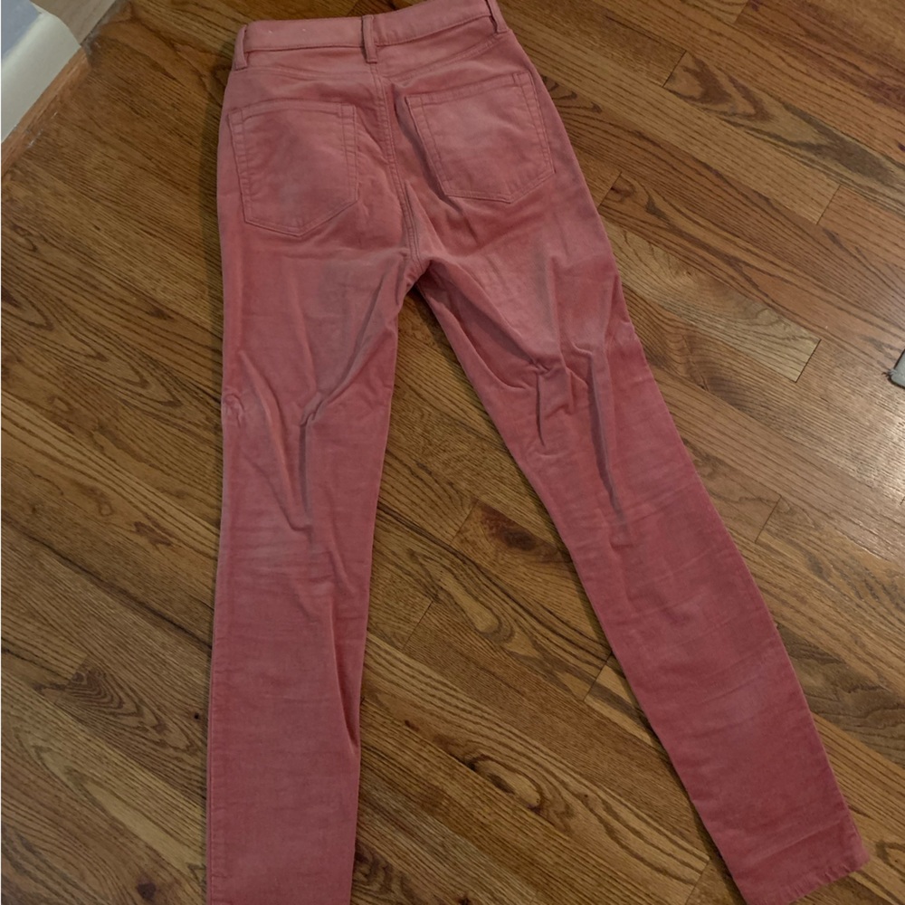LOFT Pink High Waist Corduroy Pants Size 0